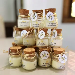 10 Velas Mini Personalizada Lembrancinha Escolha a quantidade aniversario Batizado Maternidade casamento Aromáticas