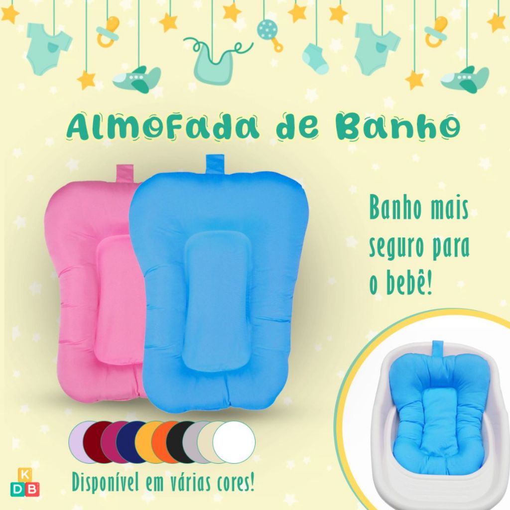 Almofada De Banho Para Banheira De Bebê Recém Nascido Universal Menina ...