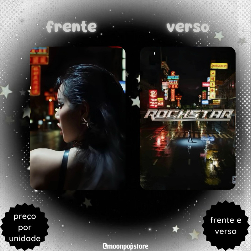 Photocard Kpop Lisa Rockstar Blackpink - VALOR POR UNIDADE
