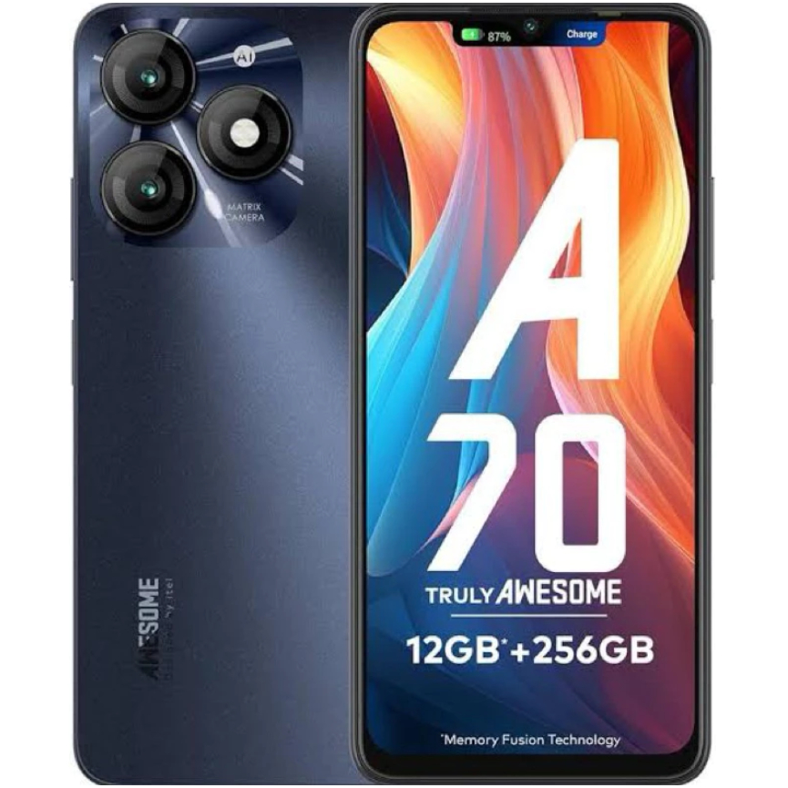 Smartphone itel A70 A665L Dual SIM de 256GB / 12GB RAM de 6.6