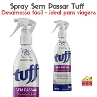 Sem Passar Spray Tuff 350ML Desamassa Fácil Roupas Perfuma