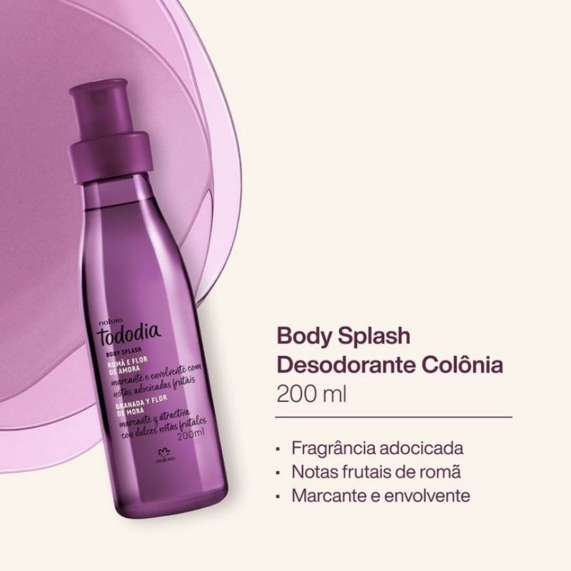 Body Splash Romã e Flor de Amora Natura Todo Dia 200ml | Shopee Brasil