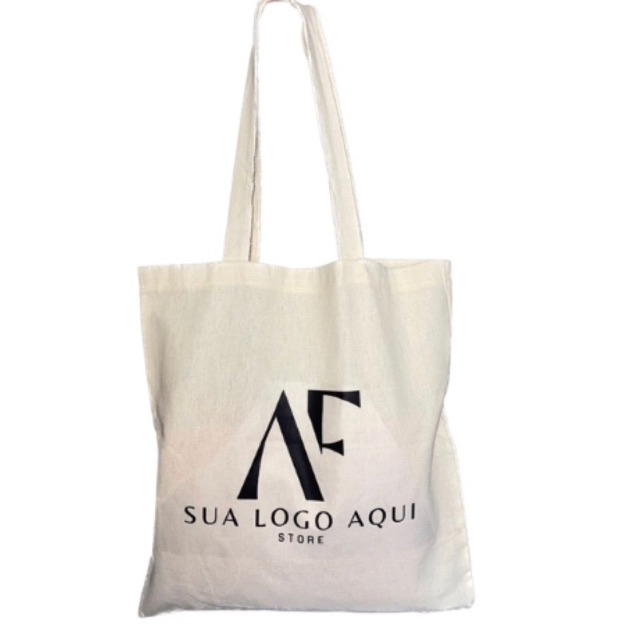 ecobag de algodão cru personalizada com sua logo | Shopee Brasil