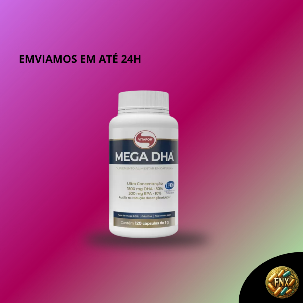 Mega DHA 120 cápsulas Vitafor - Ômega 3 | Shopee Brasil