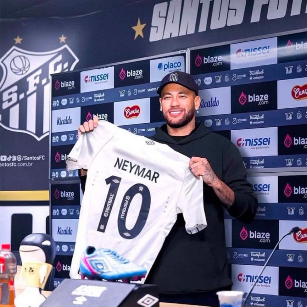 Camisa Santos Fc Neymar Jr Branca/Listrada 2025 - A VOLTA !!