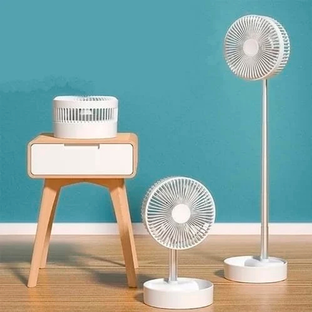 Ventilador Dobrável Portátil Piso Retrátil Usb Ajustável Adequado Para ...