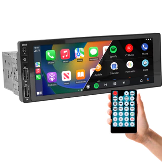 Central Multimídia 1 Din Mp6 Android Auto & Carplay Touch 9300S