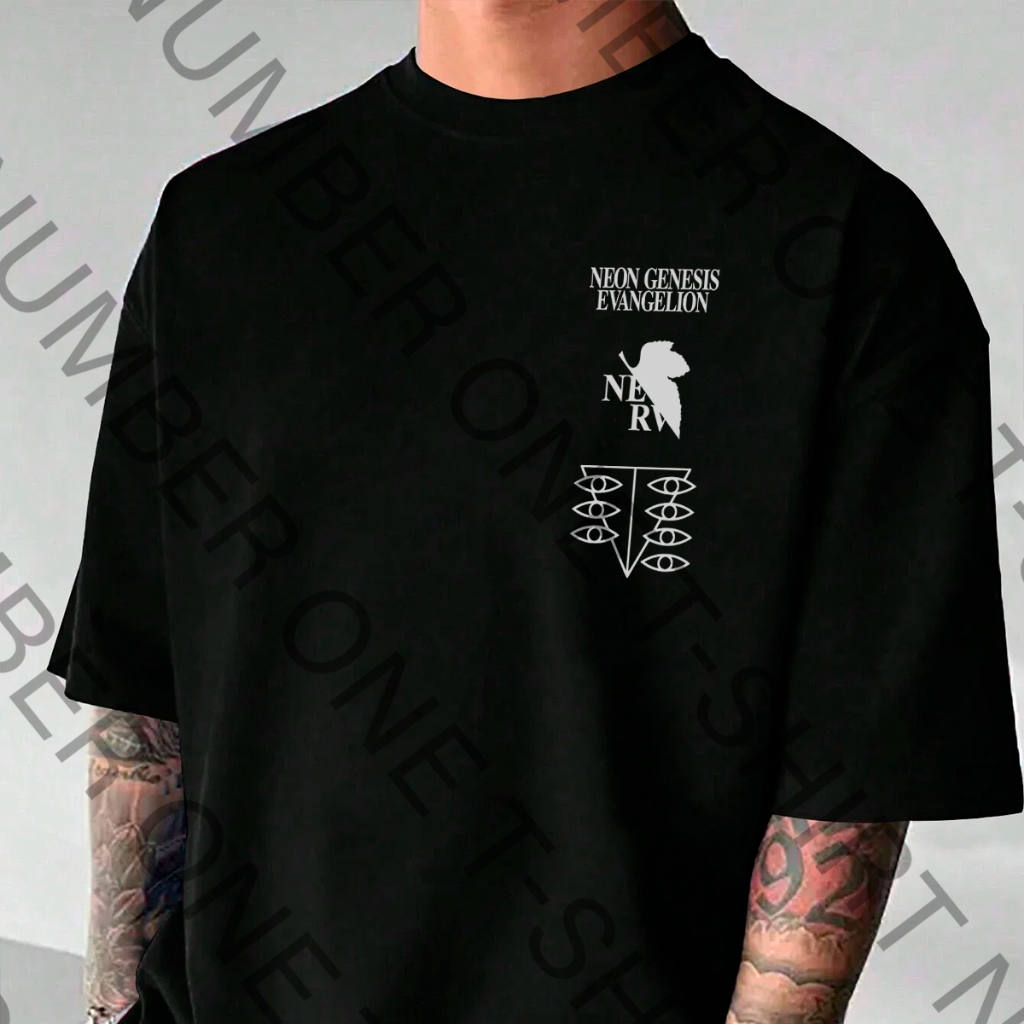 Camiseta Basica e OVERSIZED Neon Genesis Evangelion Seele Nerv