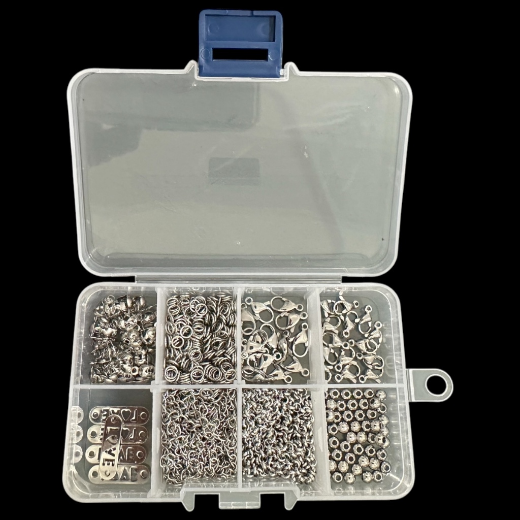 kit Contendo Peças em aço inoxidável para montagem de bijuterias em ...