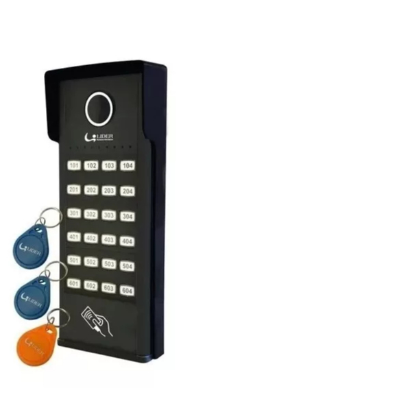 Interfone 24 Pontos Porteiro Coletivo Modular Rfid Lider Tag | Shopee ...