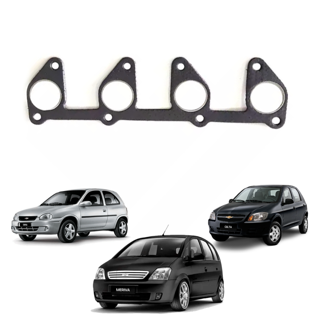 Junta Coletor Escapamento Corsa Celta Meriva 1.0 1.4 1.6 8v | Shopee Brasil
