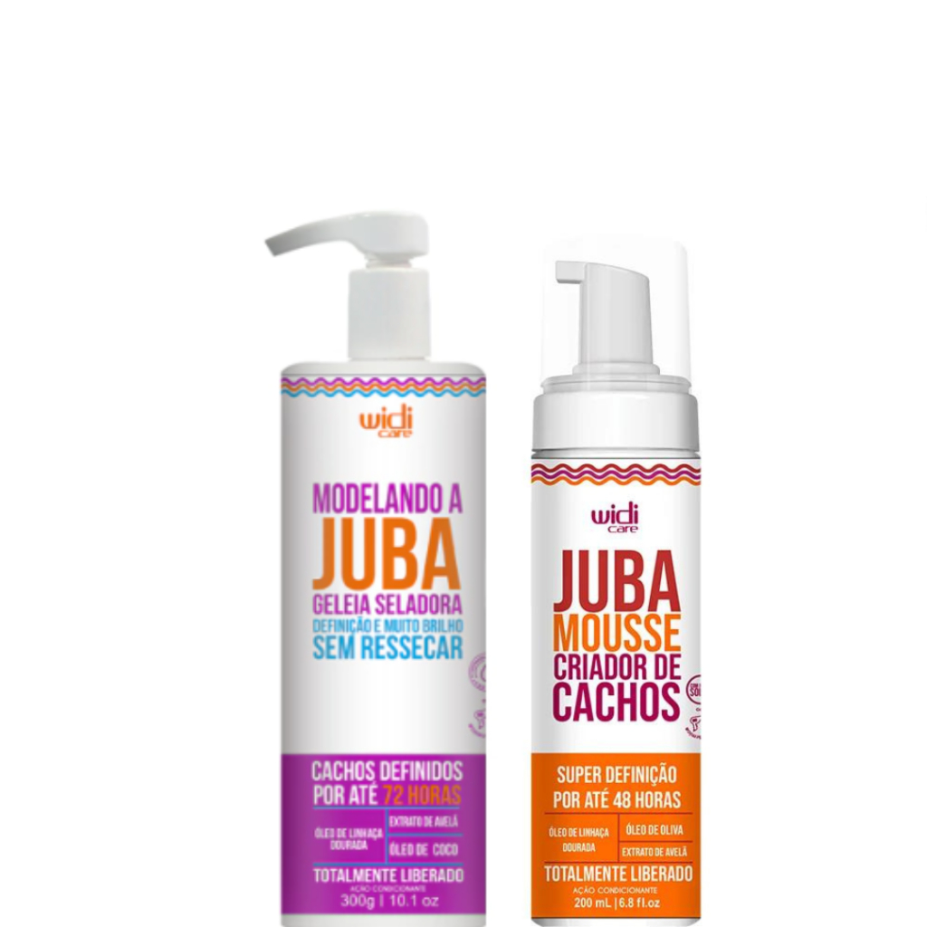 Kit Mousse Finalizador Juba Mousse Criador De Cachos 200 ml+ Geléia ...