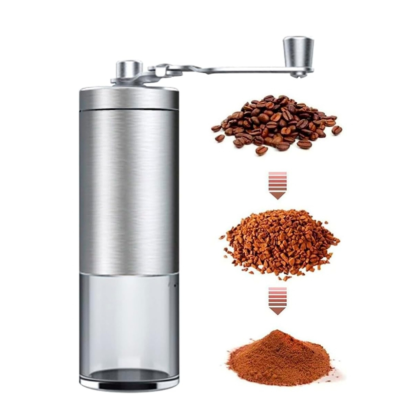 Moedor Manual de Café Grãos Moinho Cerâmica e Vidro le5229