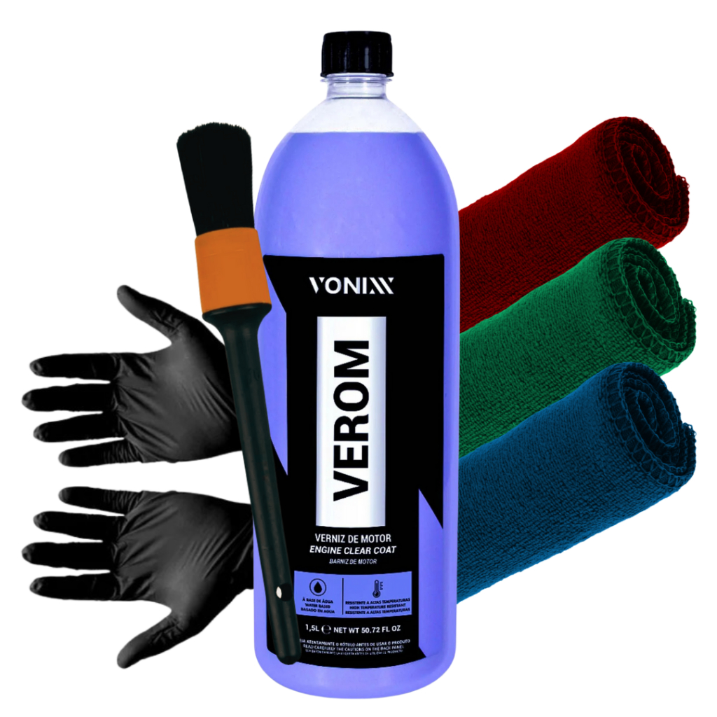 Verniz De Motor Verom 1,5l Vonix Base De Agua Acabamento Brilho ...