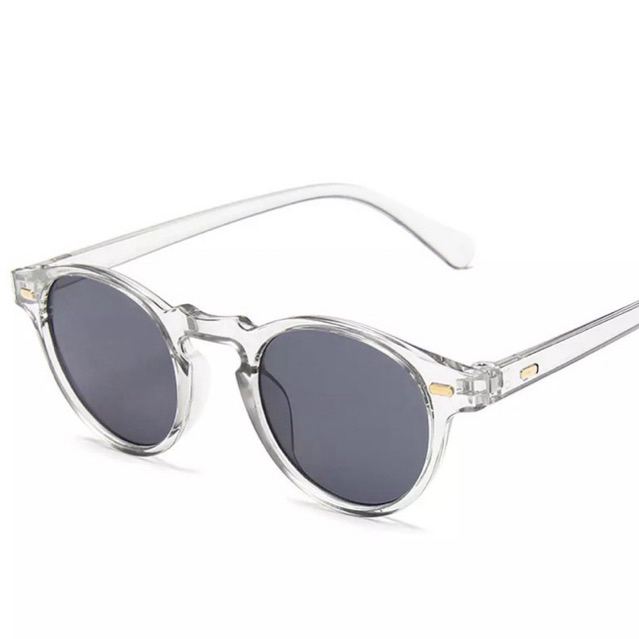 Óculos Behave New Gray Cinza Transparente Polarizado Redondo com Proteção uv400 Premium