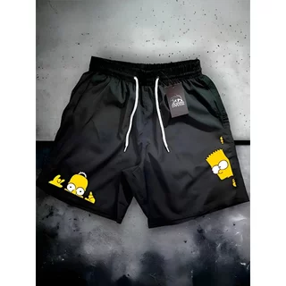 Bermuda Short Masculino Modelo Personagem -Design Esportivo Ideal para Academia, Skate, Corrida
