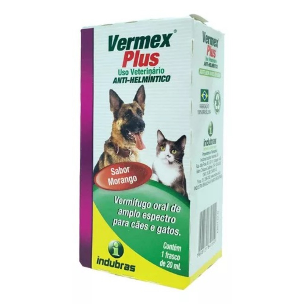 Vermex Plus 20ml Nutriazzi - Vermífugo Para Cães E Gatos | Shopee Brasil