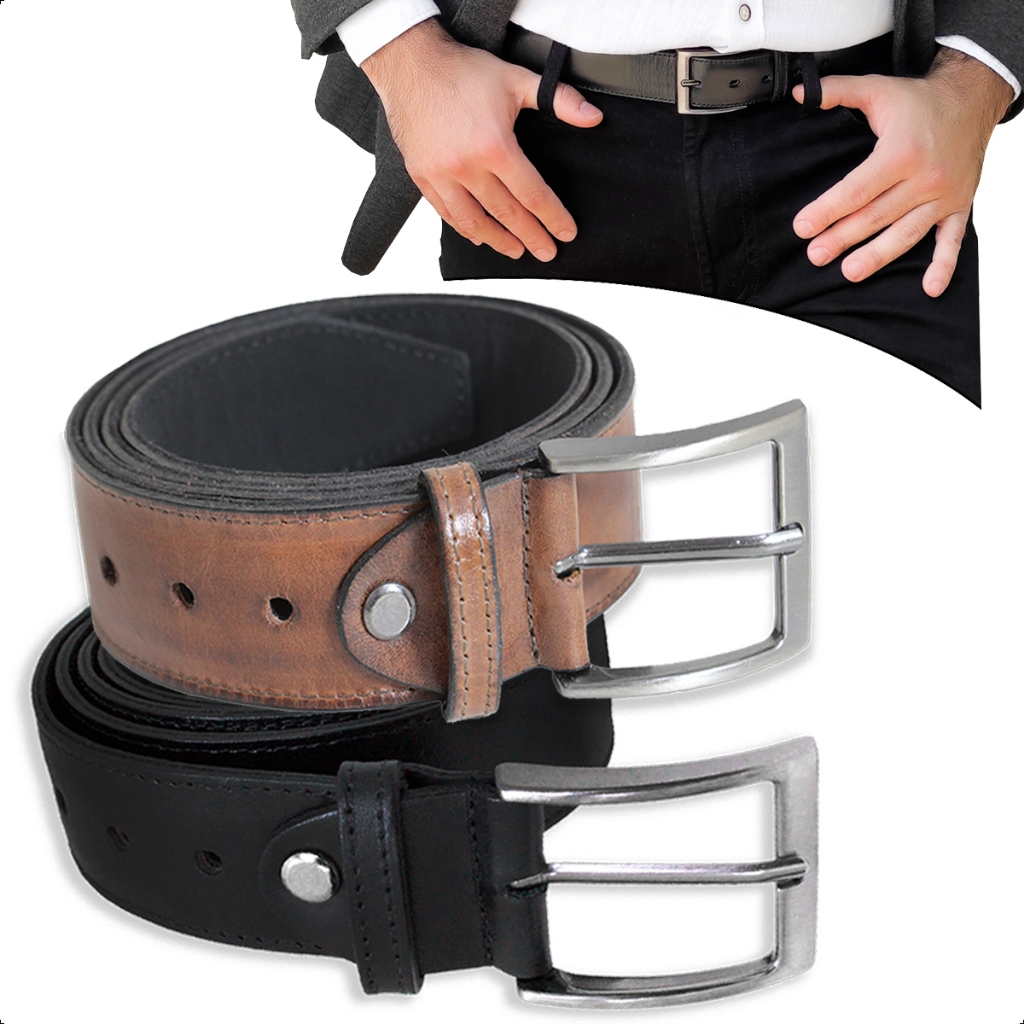 Cinto Masculino Social Couro Legítimo Premium Extra Macio