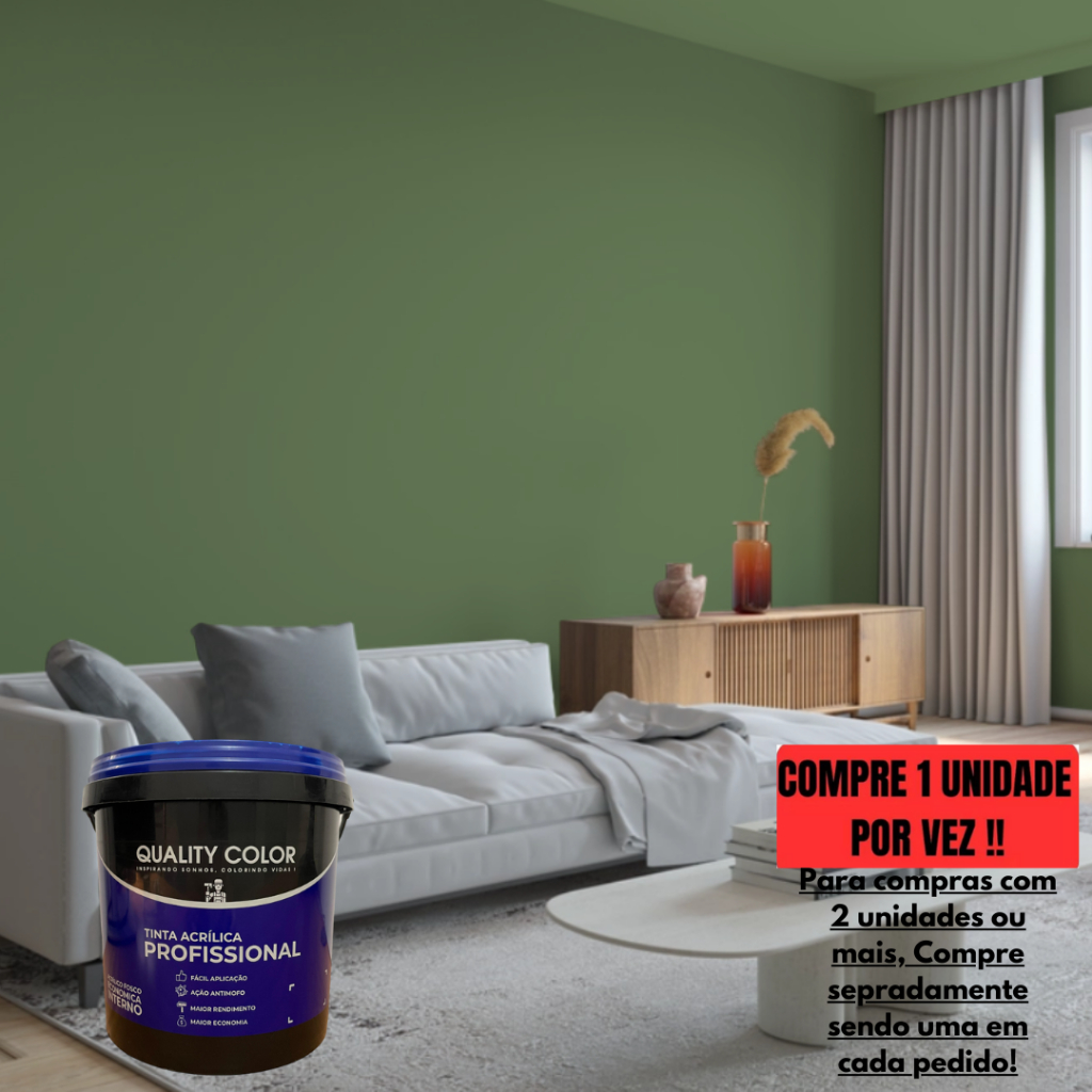 Tinta Verde Musgo Balde 16Lts Profissional / Tinta de Alto Rendimendo