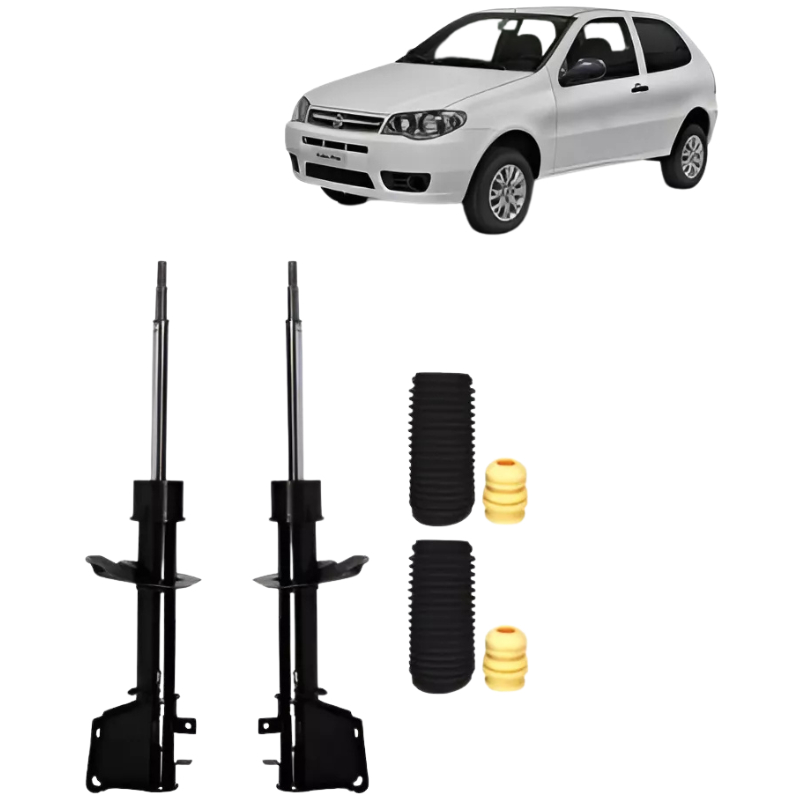 Amortecedor Palio Fire + Kits 2001 2002 2003 2004 2005 2006 | Shopee Brasil