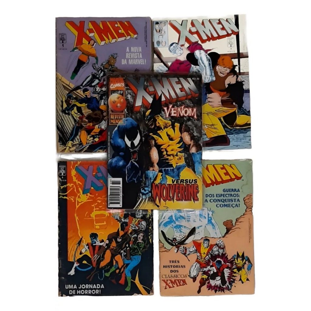 X-Men formatinho Abril com 49 hq gibi | Shopee Brasil