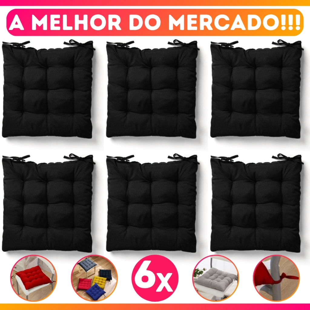 Kit Assento Futon Oxford Liso 40cmx40cm 6 Peças | Shopee Brasil