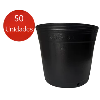 Vaso 8 Litros 50 unidades para mudas próprio para plantio com alta durabilidade