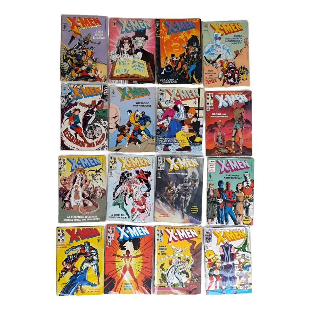 X-Men formatinho Abril com 49 hq gibi | Shopee Brasil
