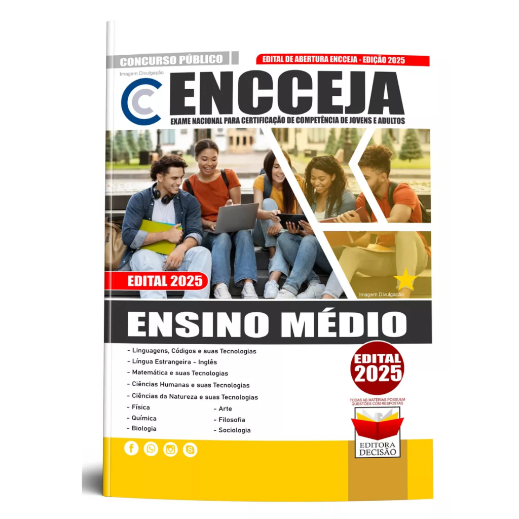 Apostila Encceja - Ensino Médio - Nível Médio 2025 | Shopee Brasil