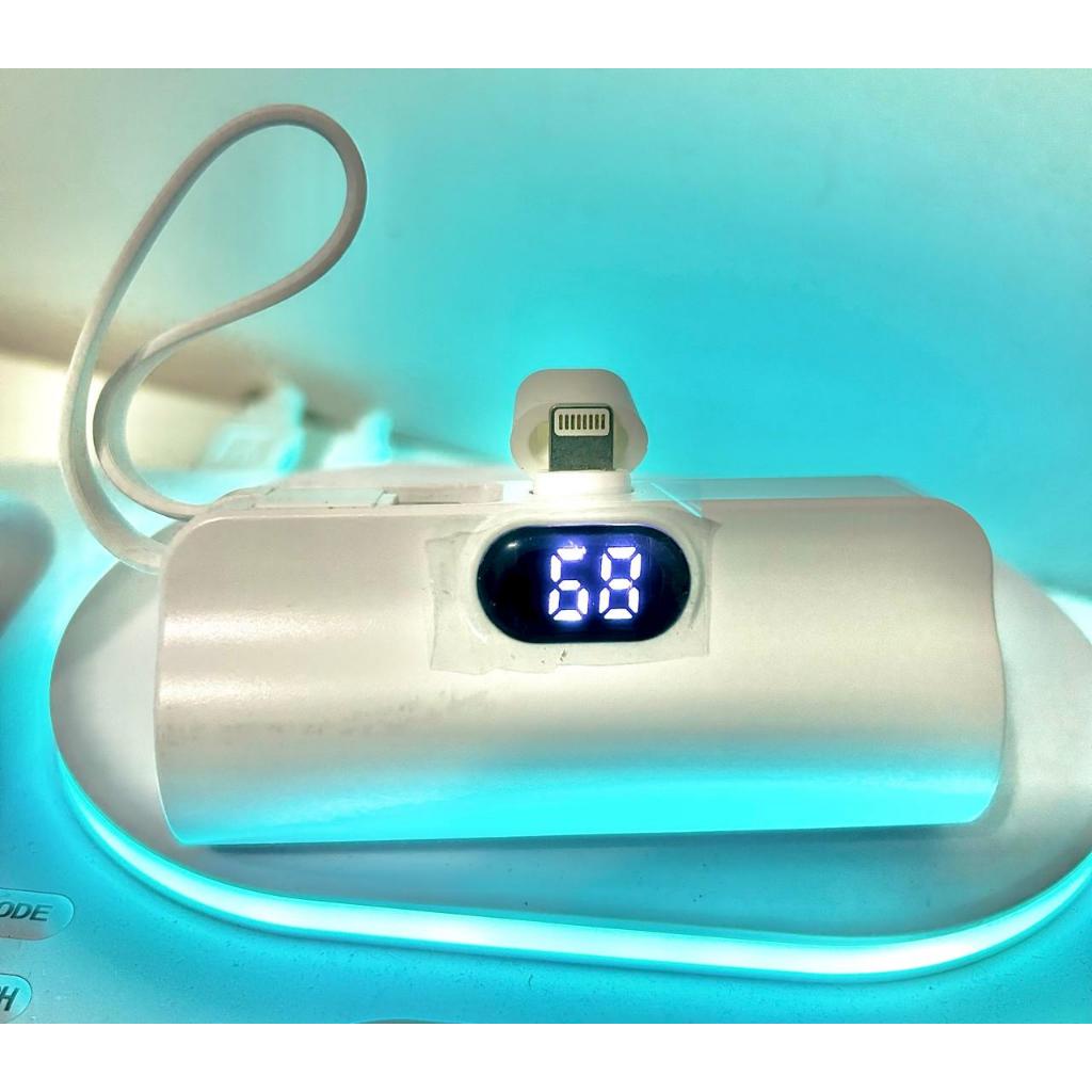 Mini Carregador Portátil Original 5000mh USB-C e Lightning