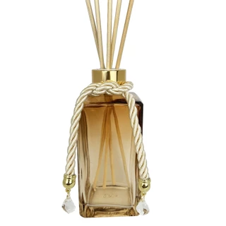 Vidro Square Retangular Âmbar 250ml Difusor de Varetas Luxo com Pingente Decorativo