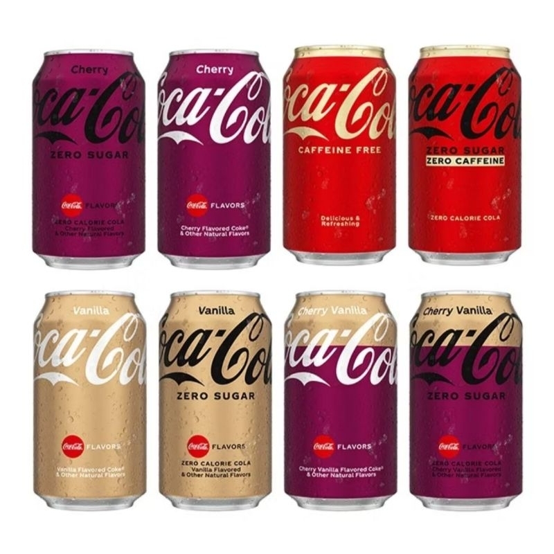 Lata Coca-Cola Vários Sabores - Unidade Importada Oficial | Shopee Brasil