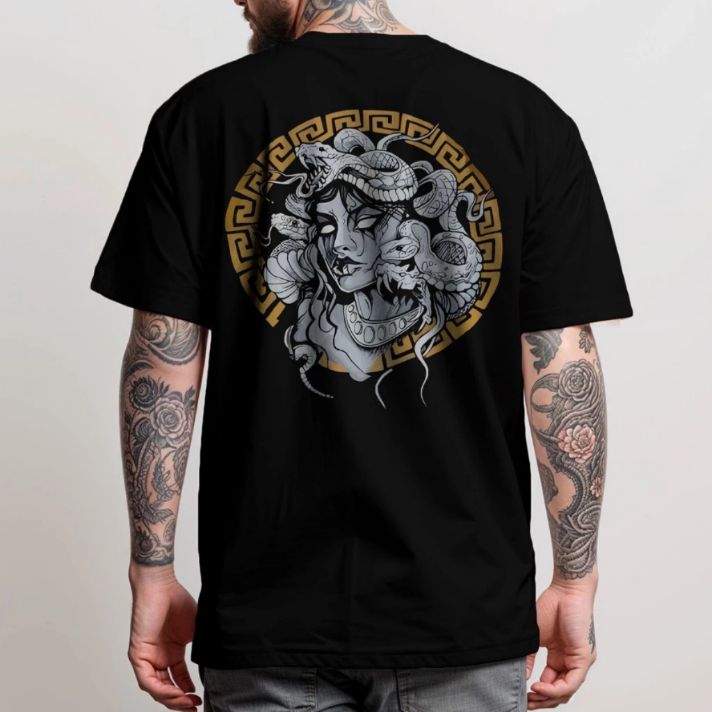 Camiseta Diverse Medusa 100% Algodao Estampado