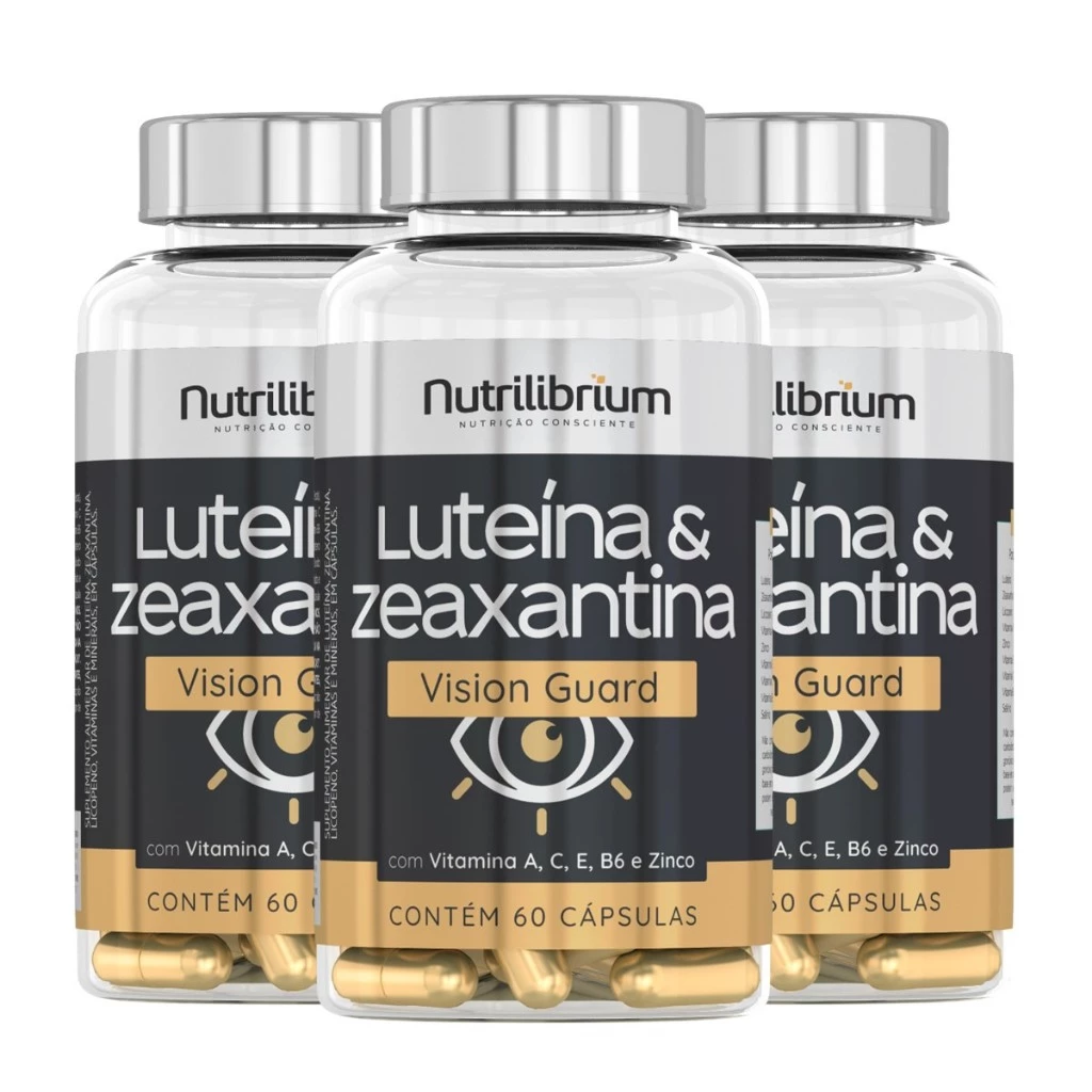 Kit 3x Luteína e Zeaxantina Vision Guard Total 180 Caps Nutrilibrium