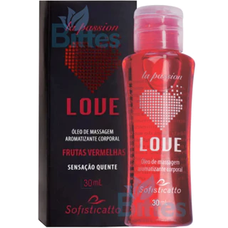 ÓLEO DE MASSAGEM FRUTAS VERMELHAS SOFISTICATTO LOVE 30 ML