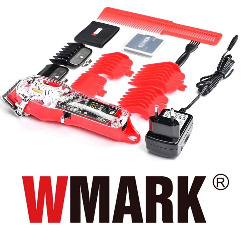 Maquina De Cortar Cabelo Wmark NG 409 Lamina Vazada Com Capa