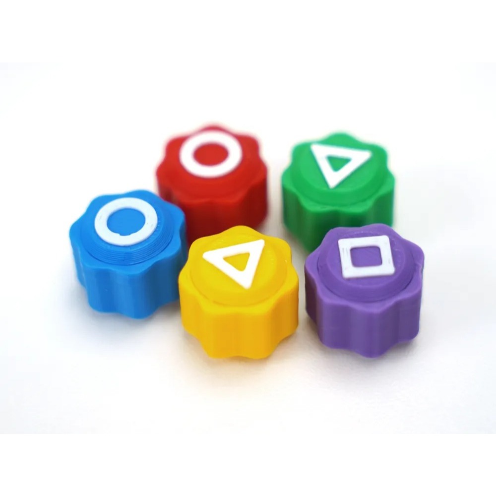 Jogo Round 6 Dados Coloridos com Caixinha – Impresso em 3D Sólido