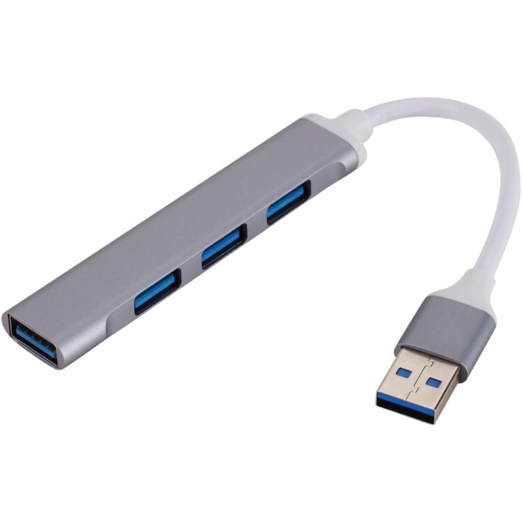 Cabo Hub Adaptador 4 Portas - Aplicação Ampla - 3 Entradas USB 2.0 e 1 ...