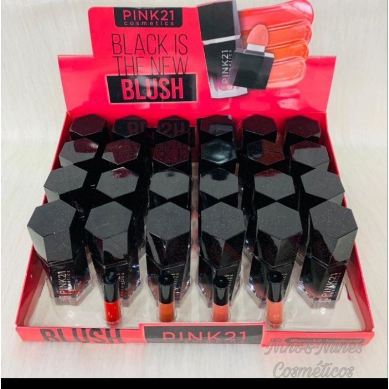 BOX C/24 Blush Líquido PINK21 Novidade | Shopee Brasil