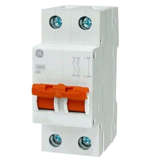 Disjuntor Din Bipolar 63A GE em Oferta na Shopee