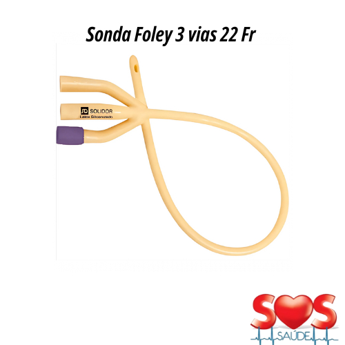 Sonda Foley 3 Vias 22FR - Solidor (Caixa com 10 unidades) | Shopee Brasil