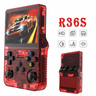 R36S + de 30.000 Jogos 128GB, Vídeo Game Console Portátil, Tela IPS 3.5 Polegadas - Envio Imediato!