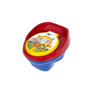 Troninho Penico Infantil para bebe azul e vermelho 2 em 1 em Oferta na Shopee