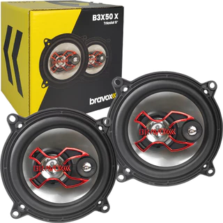 Par Alto Falante Bravox Triaxial 5 Polegadas B3x50x 100 Watts RMS 4 Ohms Som Automotivo em Oferta na Shopee