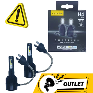 Kit Super Led CODE Techone 6000k 12v H4 H1 H3 H4 H7 H8 H11 Hb4 OUTLET
