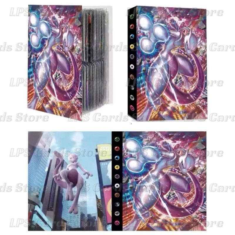 Álbum Fichário Porta Cartas Pokémon TCG | Mewtwo