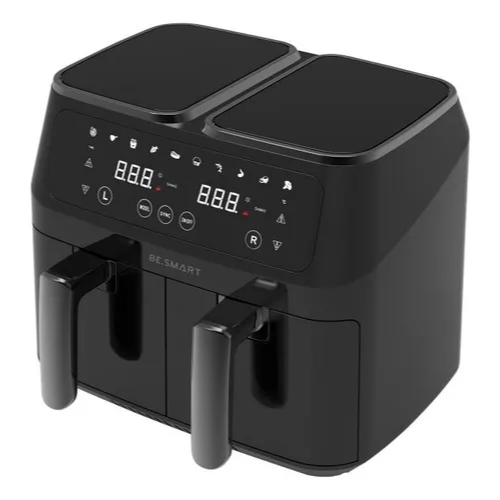 Fritadeira Air Fryer Dual Fryer Elétrica Preto 8,0L - Be Sma