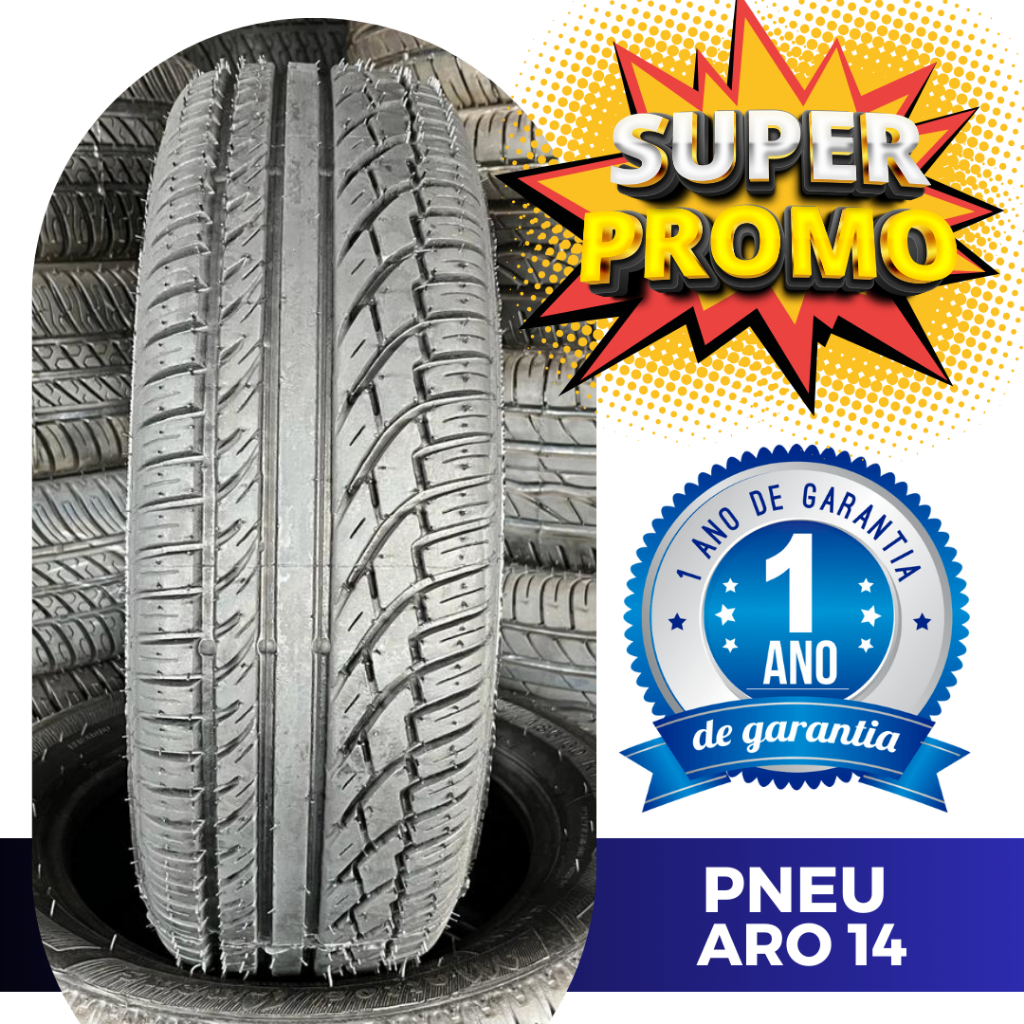 Pneu aro 14 Primeira Linha 185-65-14 Gol / Voyage / Grand Siena / Astra ...