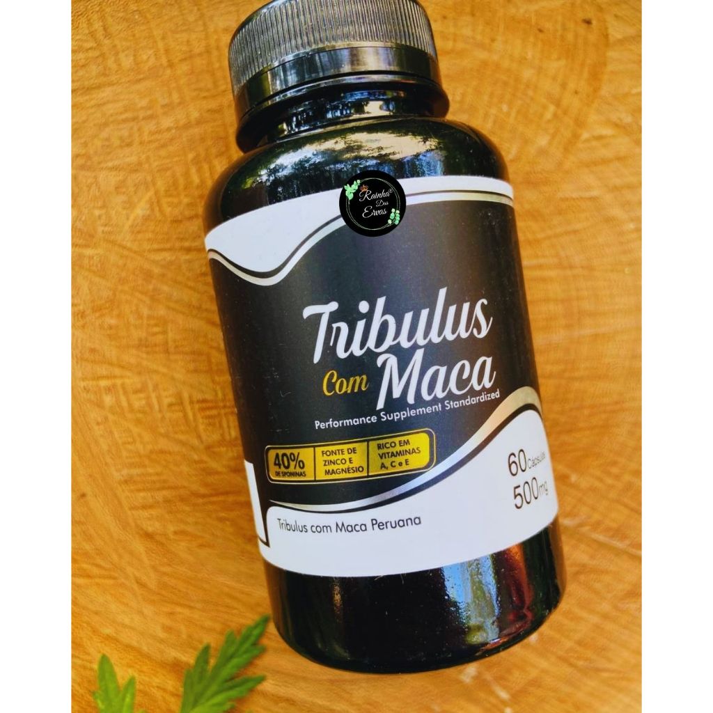 Tribulus Terrestris com Maca Peruana 60 cápsulas 40% Saponina ...