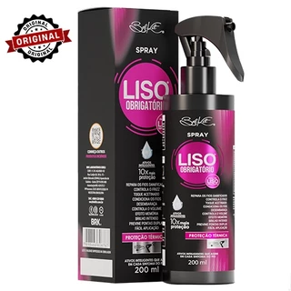 Spray Finalizador Liso Obrigatório 200ml - Proteção térmica, reconstrução e finalizador capilar em Oferta na Shopee